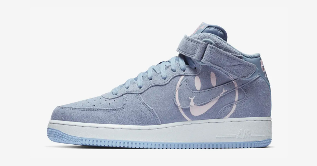 Nike Air Force 1 Mid Lyseblå Have a Nike Day