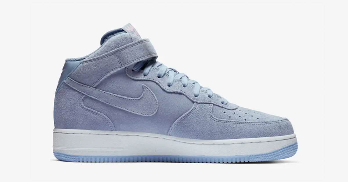 Nike Air Force 1 Mid Lyseblå Have a Nike Day