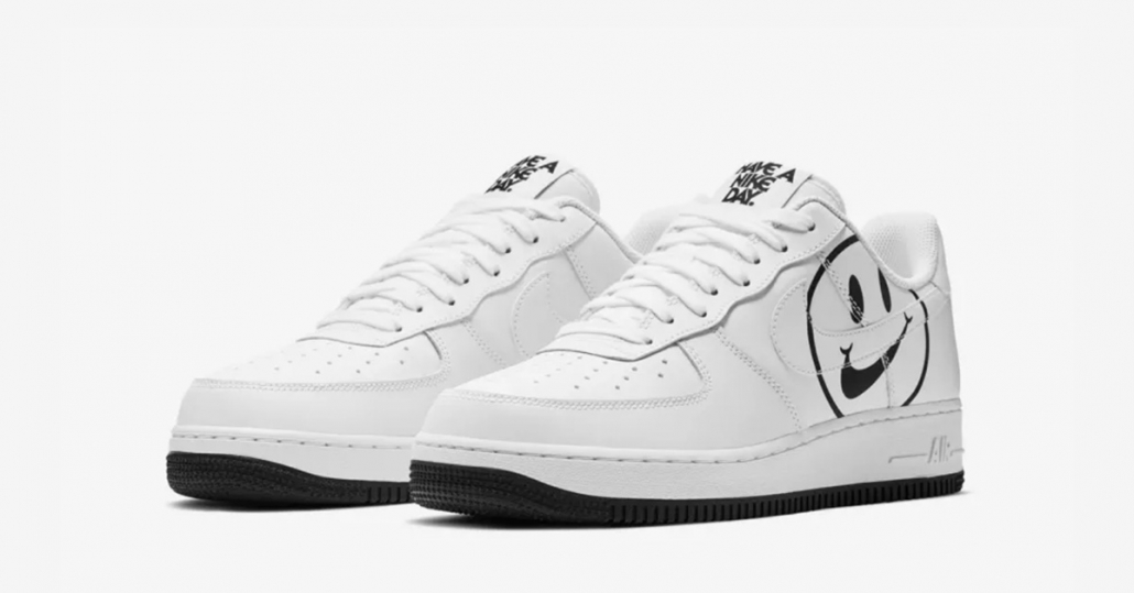 Nike Air Force 1 Low Hvid Sort Have a Nike Day