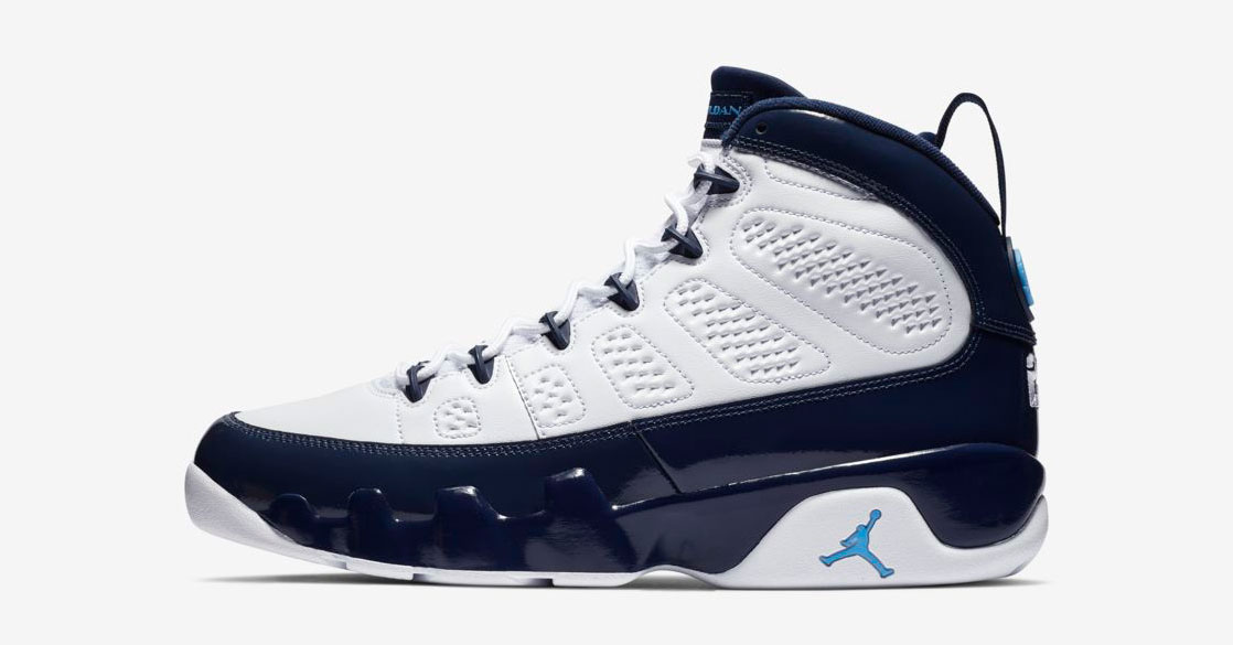 Nike Air Jordan 9 Hvid Navy 302370-145