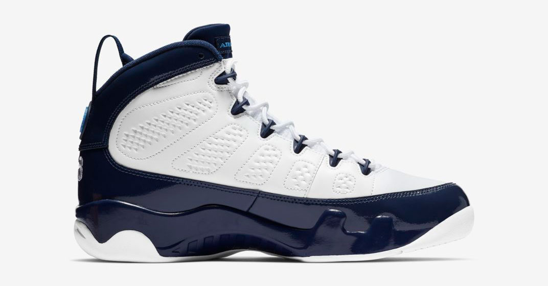 Nike Air Jordan 9 Hvid Navy 302370-145