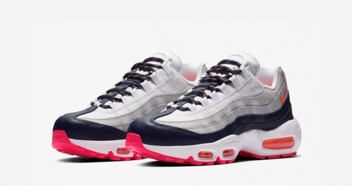 Nike Air Max 95 Pure Platinum Orange til Kvinder