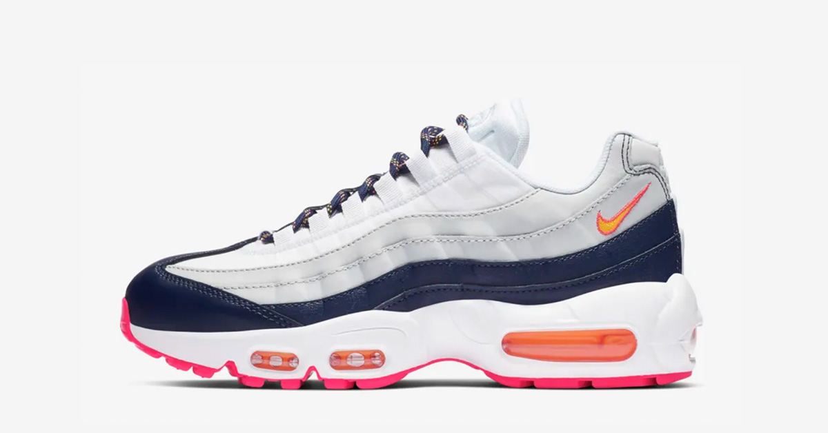 Nike Air Max 95 Pure Platinum Orange til Kvinder