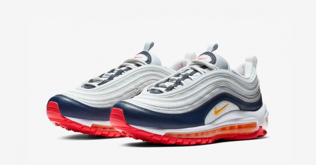 Nike Air Max 97 Pure Platinum Orange til Kvinder Cool Sneakers