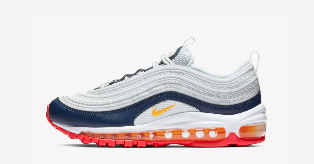 Nike Air Max 97 Pure Platinum Orange til Kvinder