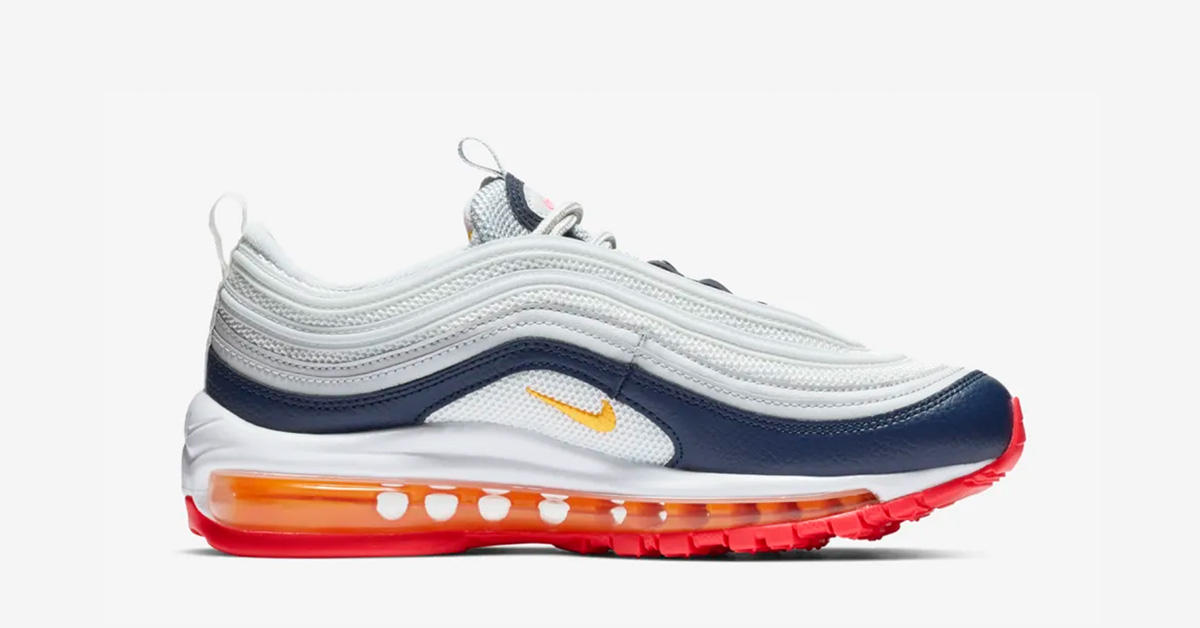 Nike Air Max 97 Pure Platinum Orange til Kvinder