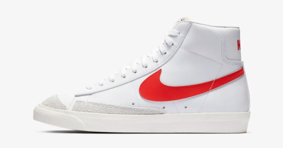 Nike Blazer Mid 77 Vintage Hvid Rød BQ6806-600