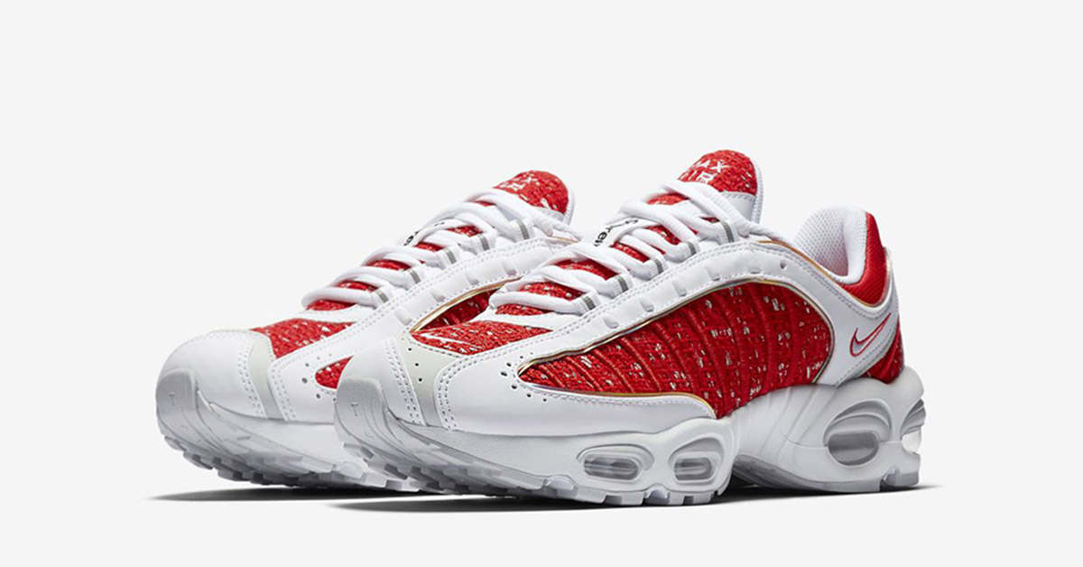 Supreme x Nike Air Max Tailwind 4 Hvid Rød