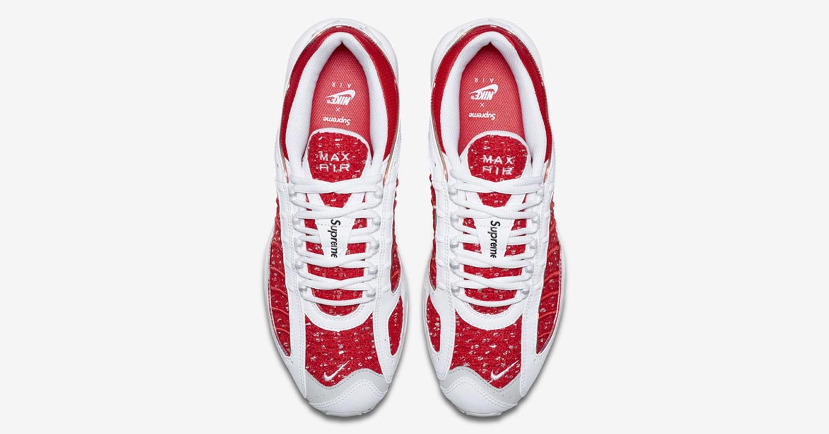 Supreme x Nike Air Max Tailwind 4 Hvid Rød