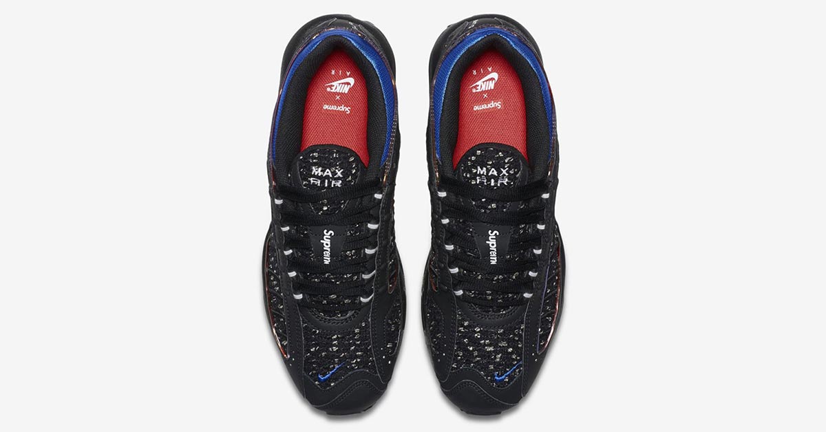 Supreme x Nike Air Max Tailwind 4 Sort Blå