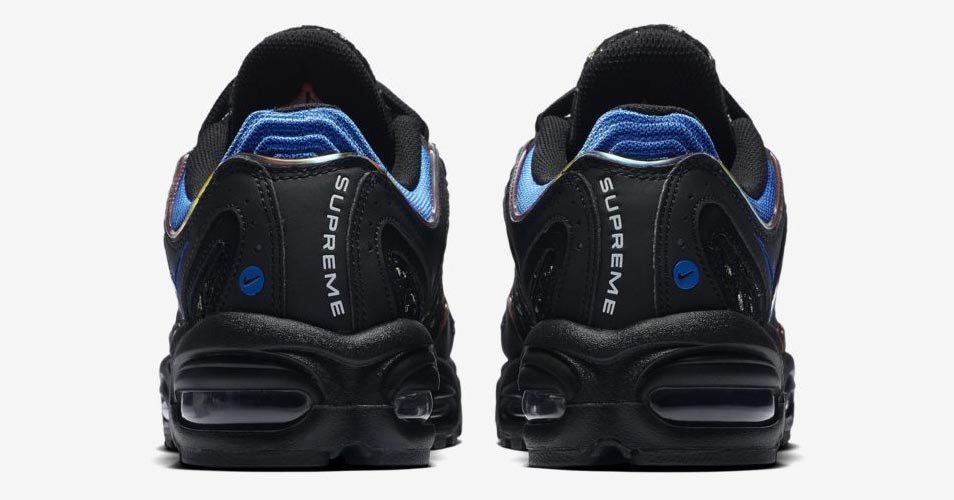 Supreme x Nike Air Max Tailwind 4 Sort Blå