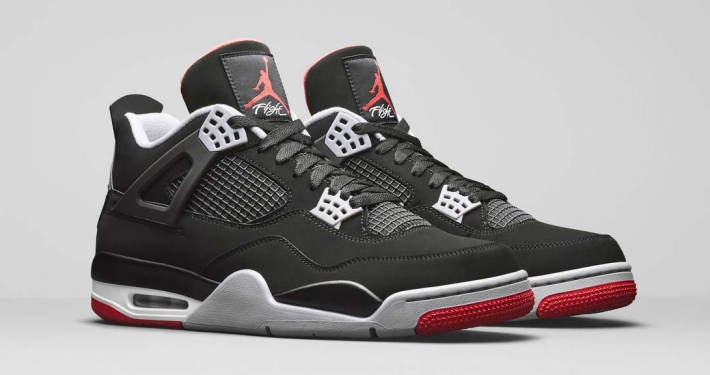 NIke Air Jordan 4 Bred 308497-060