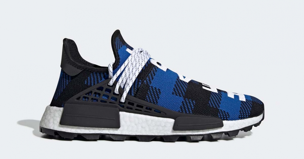 Pharrell Williams BBC x Adidas NMD Hu Blå EF7387