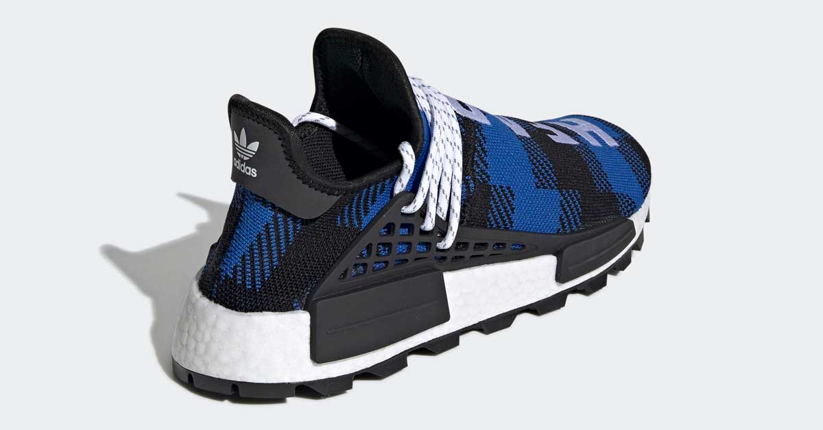 Pharrell Williams BBC x Adidas NMD Hu Blå EF7387