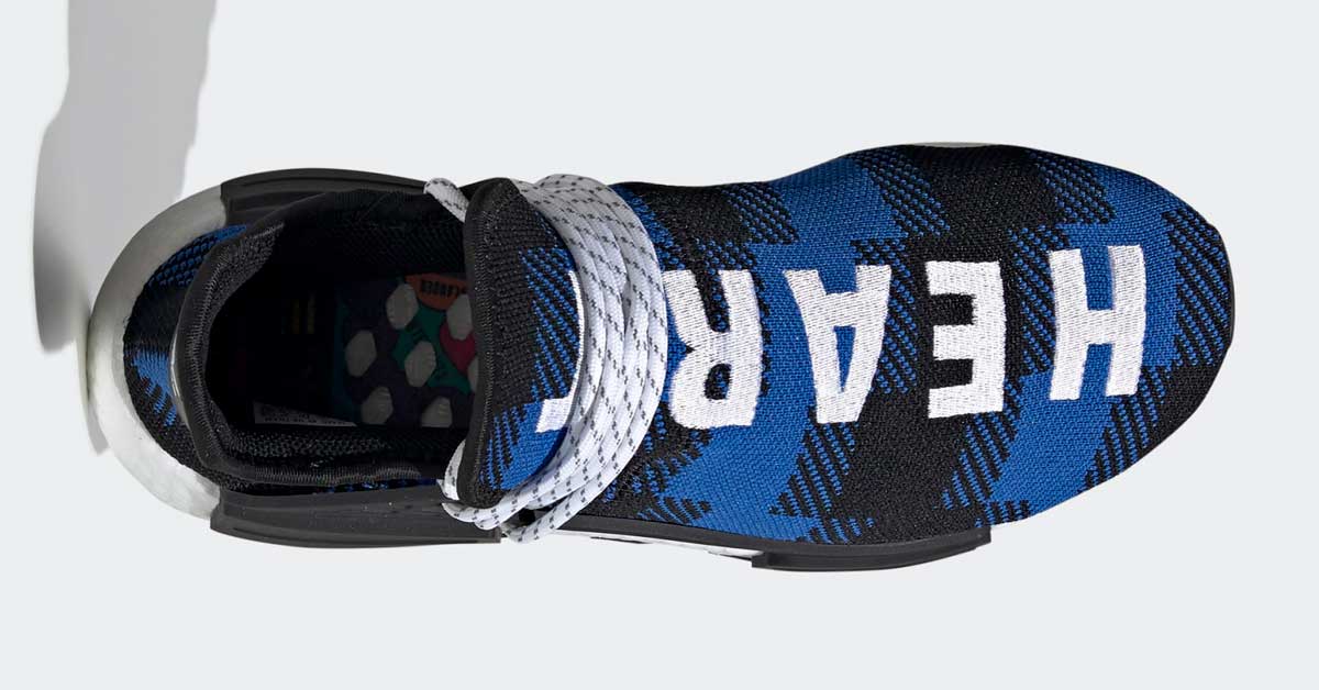 Pharrell Williams BBC x Adidas NMD Hu Blå EF7387