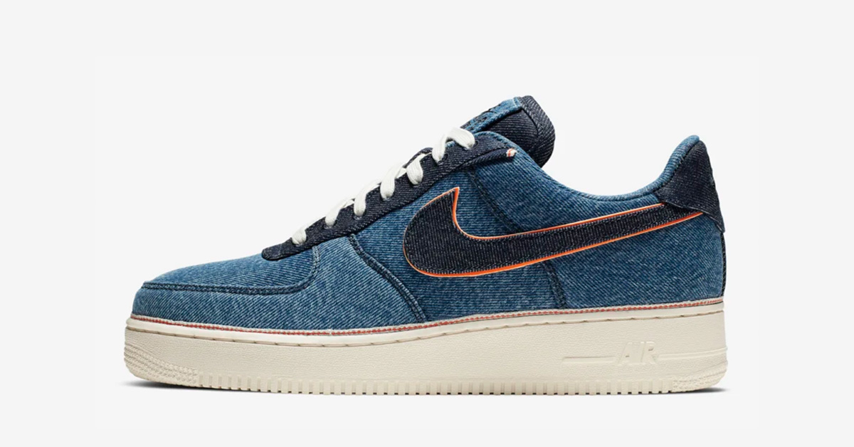 3x1 x Nike Air Force 1 Low Stonewash Blue Denim