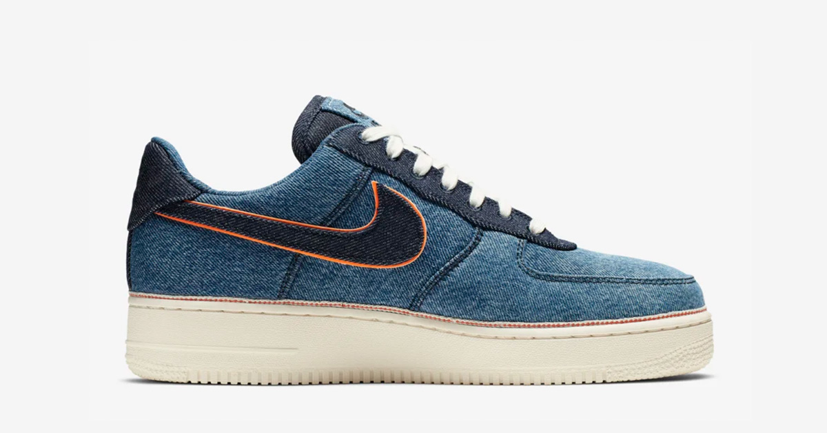 3x1 x Nike Air Force 1 Low Stonewash Blue Denim