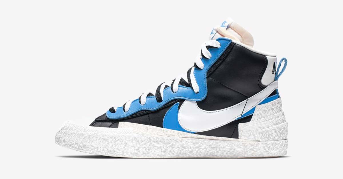 Sacai x Nike Blazer Mid Sort Blå