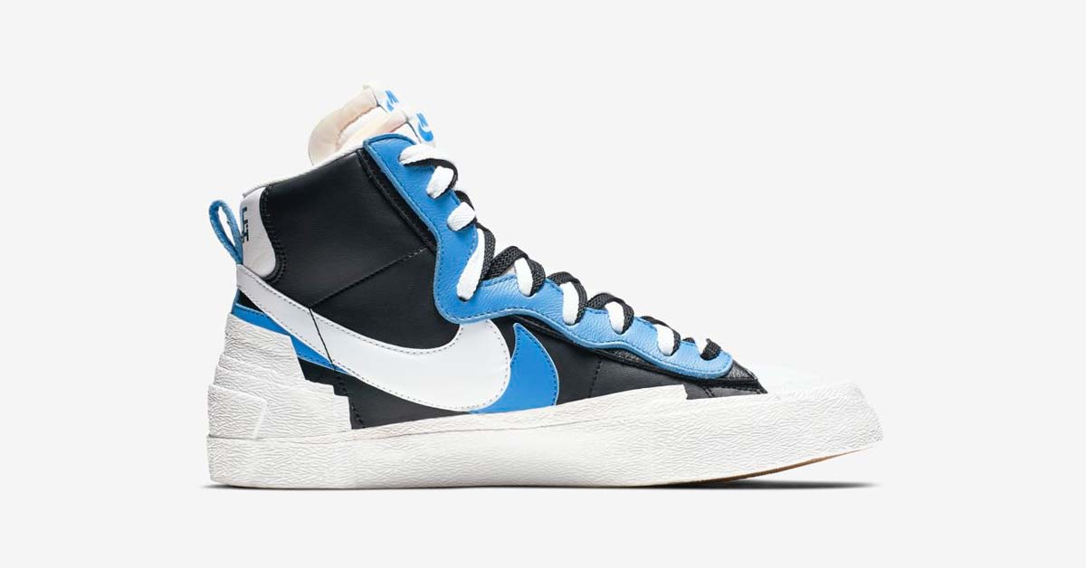 Sacai x Nike Blazer Mid Sort Blå