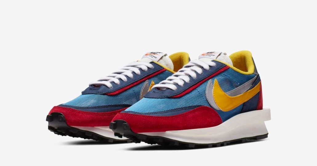 Sacai x Nike LDV Waffle Daybreak Blå Rød BV0073-400