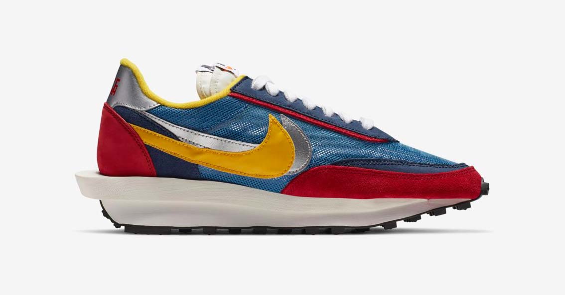 Sacai x Nike LDV Waffle Daybreak Blå Rød BV0073-400