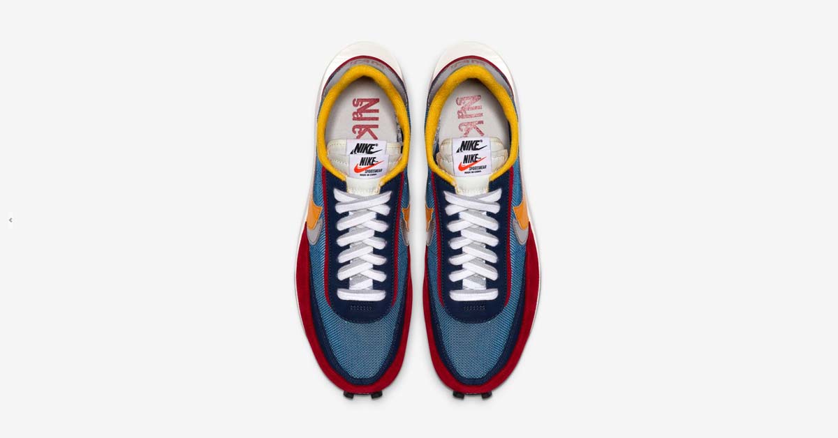 Sacai x Nike LDV Waffle Daybreak Blå Rød BV0073-400