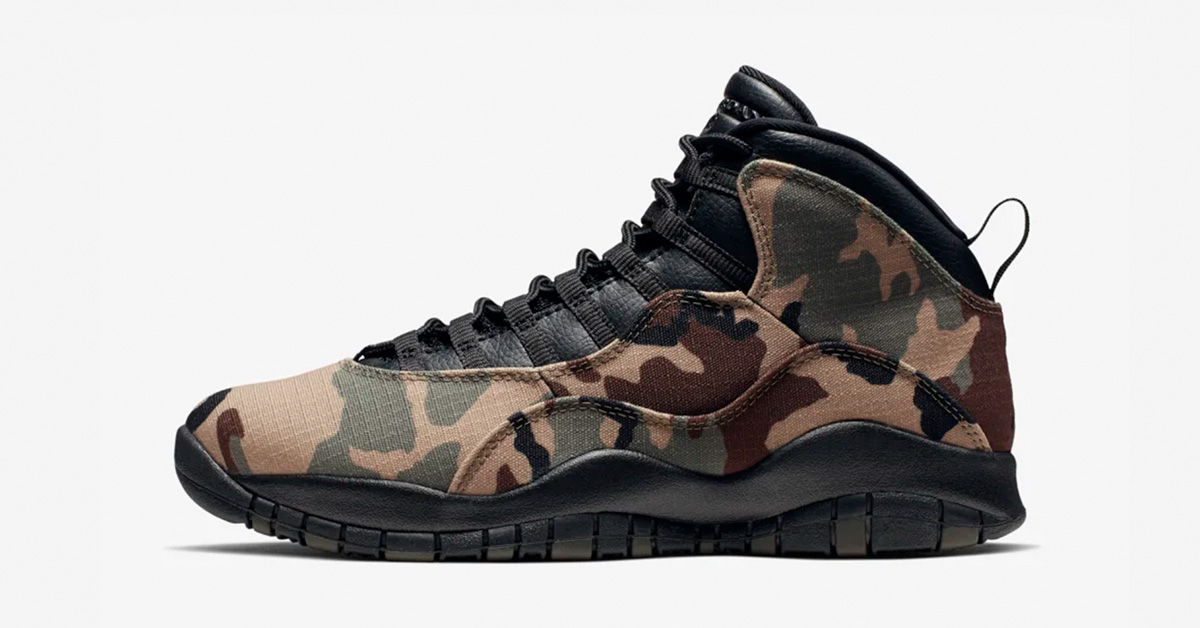 Nike Air Jordan 10 Woodland Camo