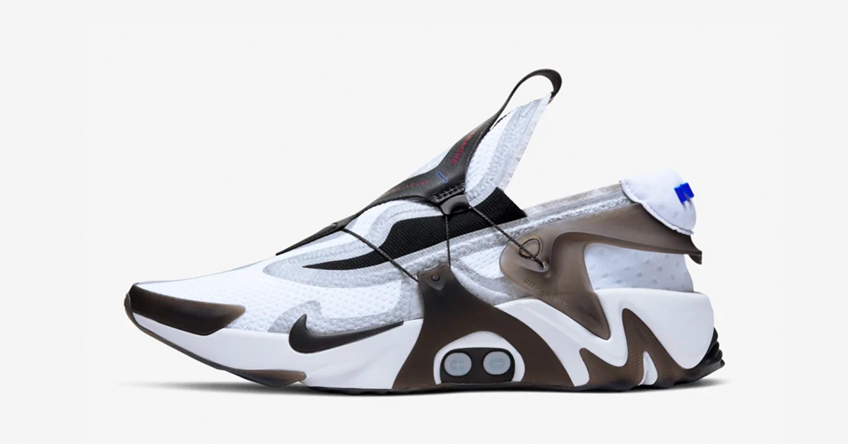 Nike Adapt Huarache Hvid Sort