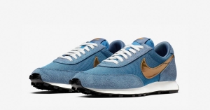 Nike Daybreak Lyseblå Guld