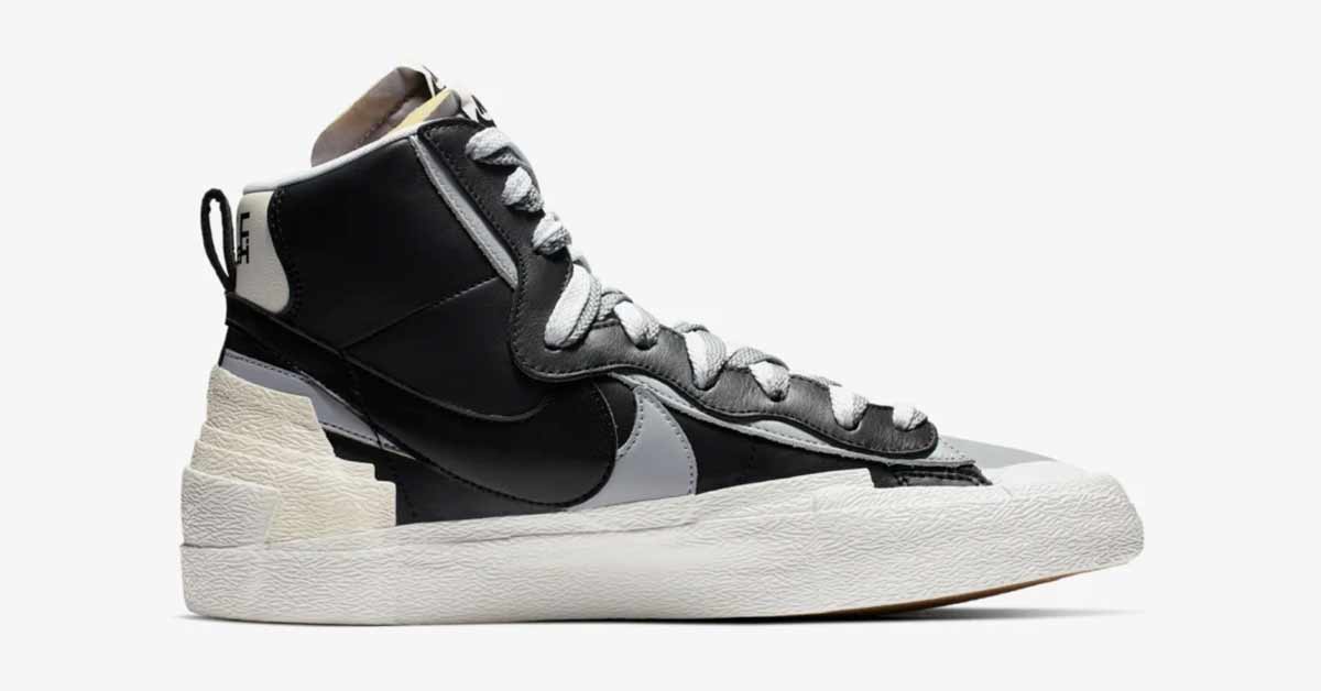 Sacai x Nike Blazer Mid Black Wolf Grey BV0072-002