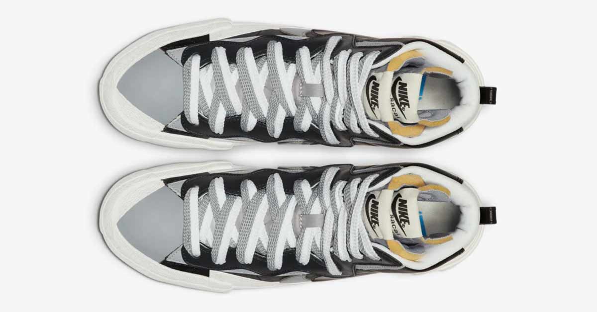 Sacai x Nike Blazer Mid Black Wolf Grey BV0072-002