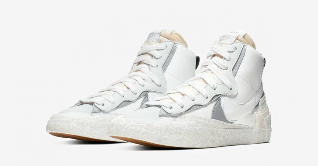 Sacai x Nike Blazer Mid White Wolf Grey BV0072-100