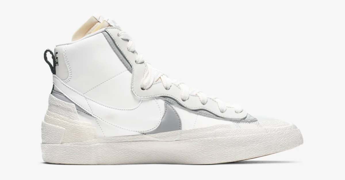 Sacai x Nike Blazer Mid White Wolf Grey BV0072-100