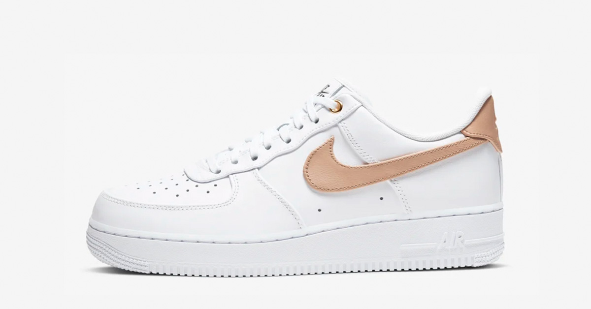 Nike Air Force 1 Low Premium Hvid Vachetta Tan