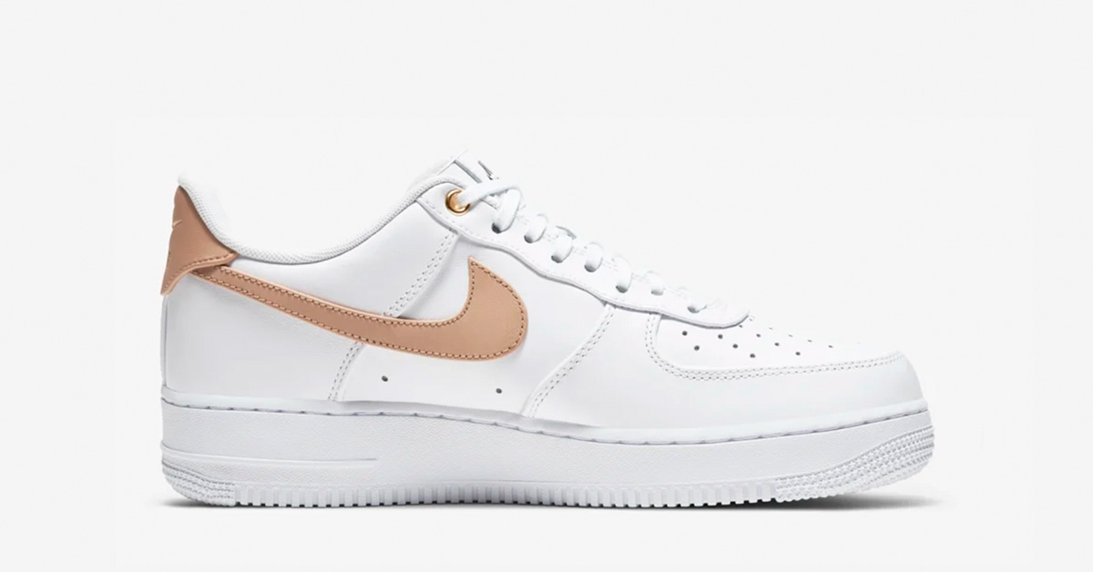 Nike Air Force 1 Low Premium Hvid Vachetta Tan