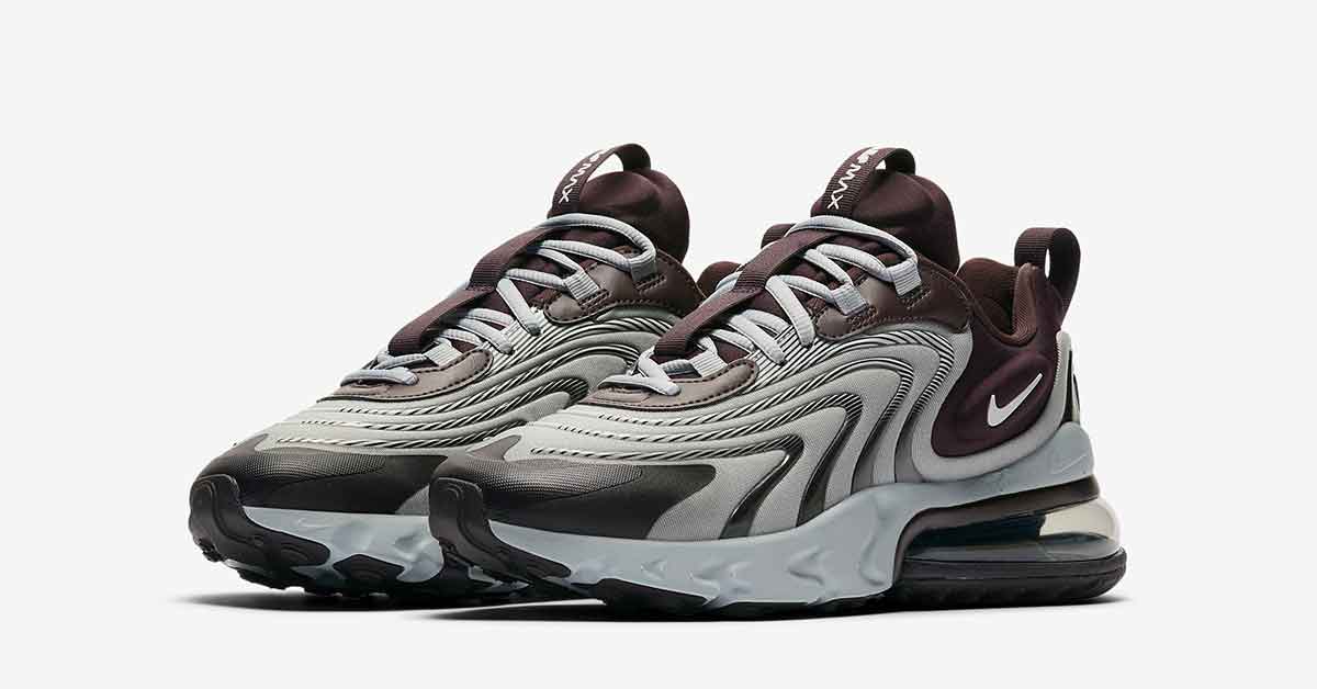 Nike Air Max 270 React Engineered Burgundy Cool Sneakers