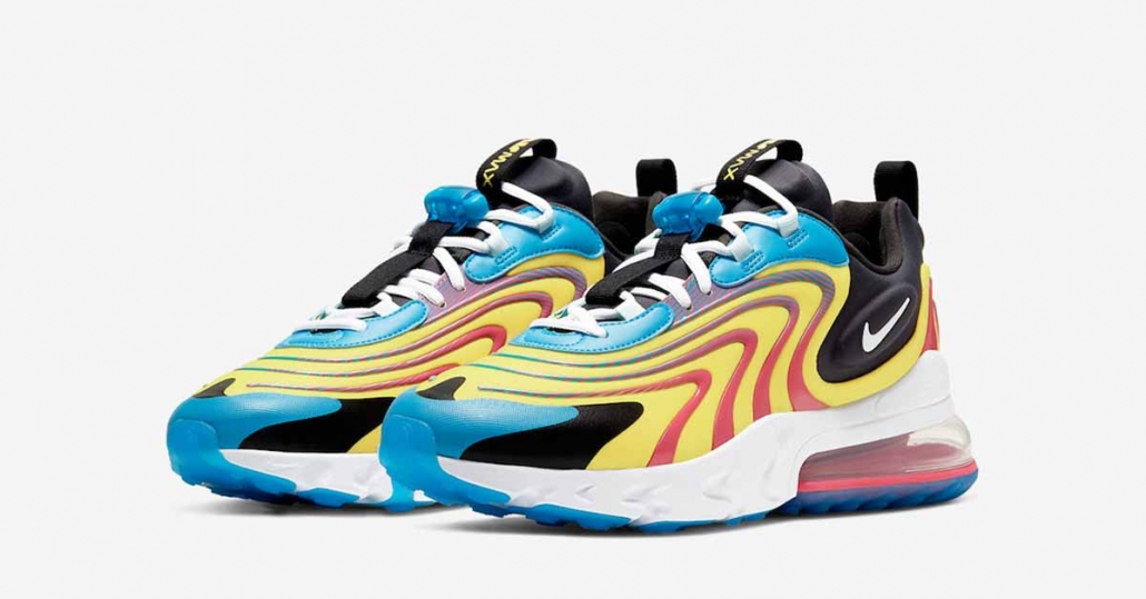 Nike Air Max 270 React Engineered Gul Blå CD0113-400