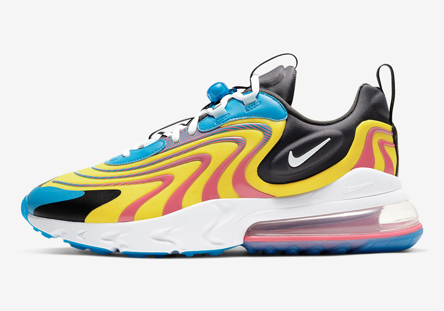 Nike Air Max 270 React Engineered Gul Blå CD0113-400