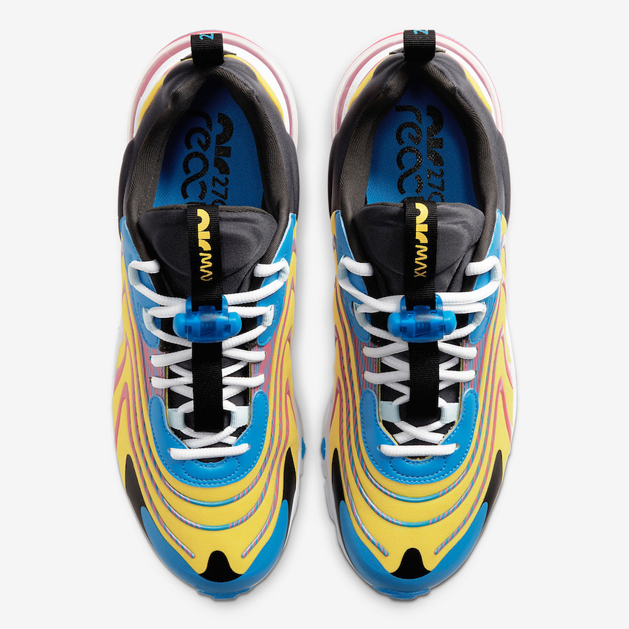 Nike Air Max 270 React Engineered Gul Blå CD0113-400