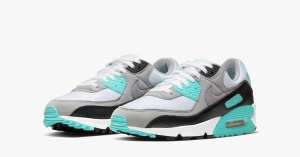 Nike Air Max 90 Hvid Tyrkis CD0881-100