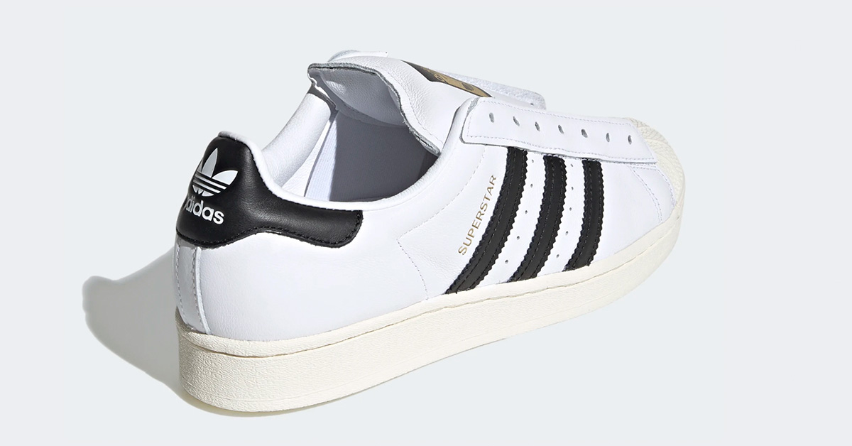 Adidas Superstar Laceless Hvid Sort FV3017