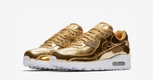 Nike Air Max 90 Guld til Kvinder CQ6639-700