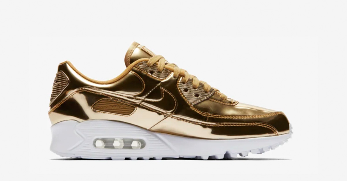 Nike Air Max 90 Guld til Kvinder CQ6639-700