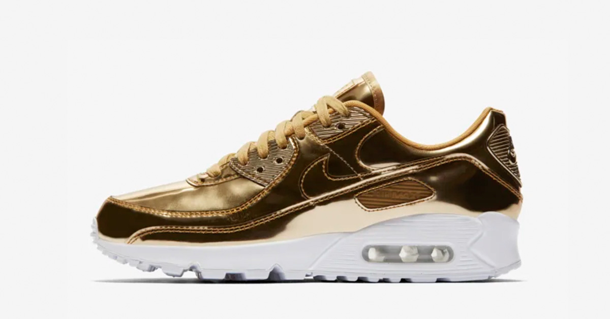 Nike Air Max 90 Guld til Kvinder CQ6639-700