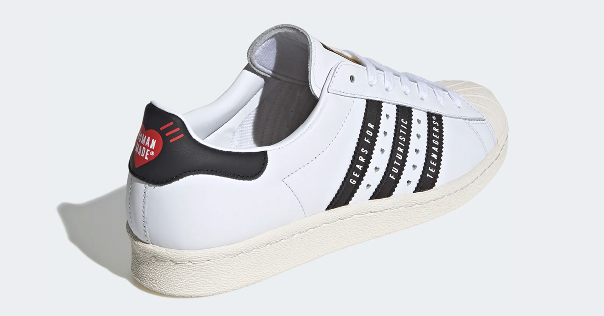 Adidas Superstar Human Made Hvid Sort FY0728