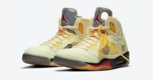 Off-White x Nike Air Jordan 5 Sail DH8565-100