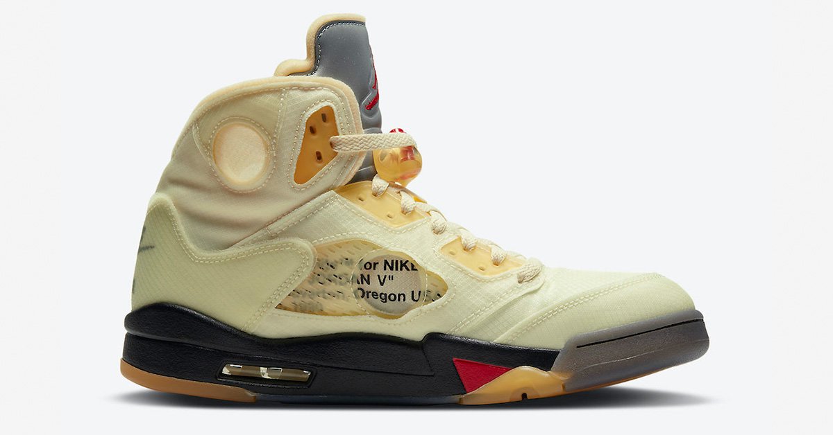 Off-White x Nike Air Jordan 5 Sail DH8565-100