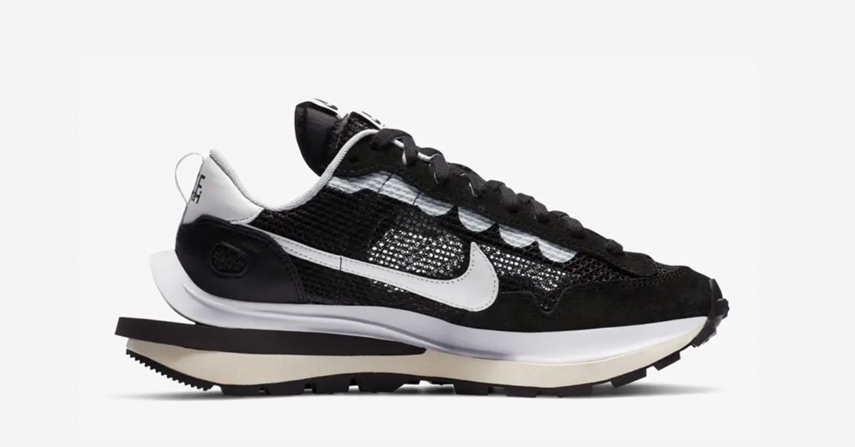 Sacai x Nike VaporWaffle Sort Hvid