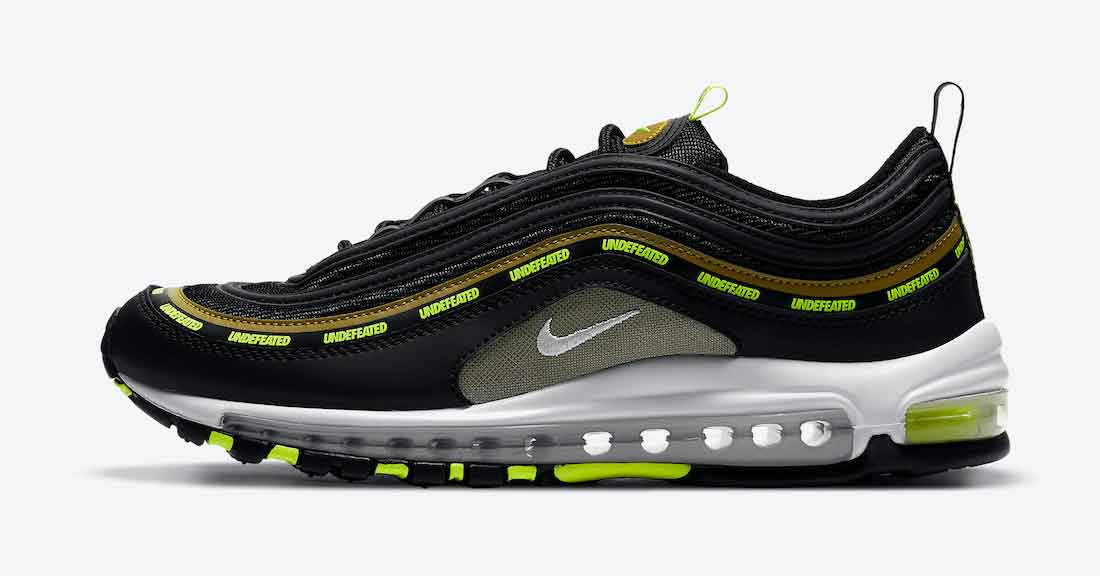 Undefeated x Nike Air Max 97 Black Volt DC4830-001