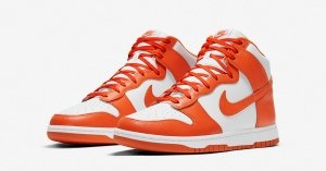 Nike Dunk High Hvid Orange